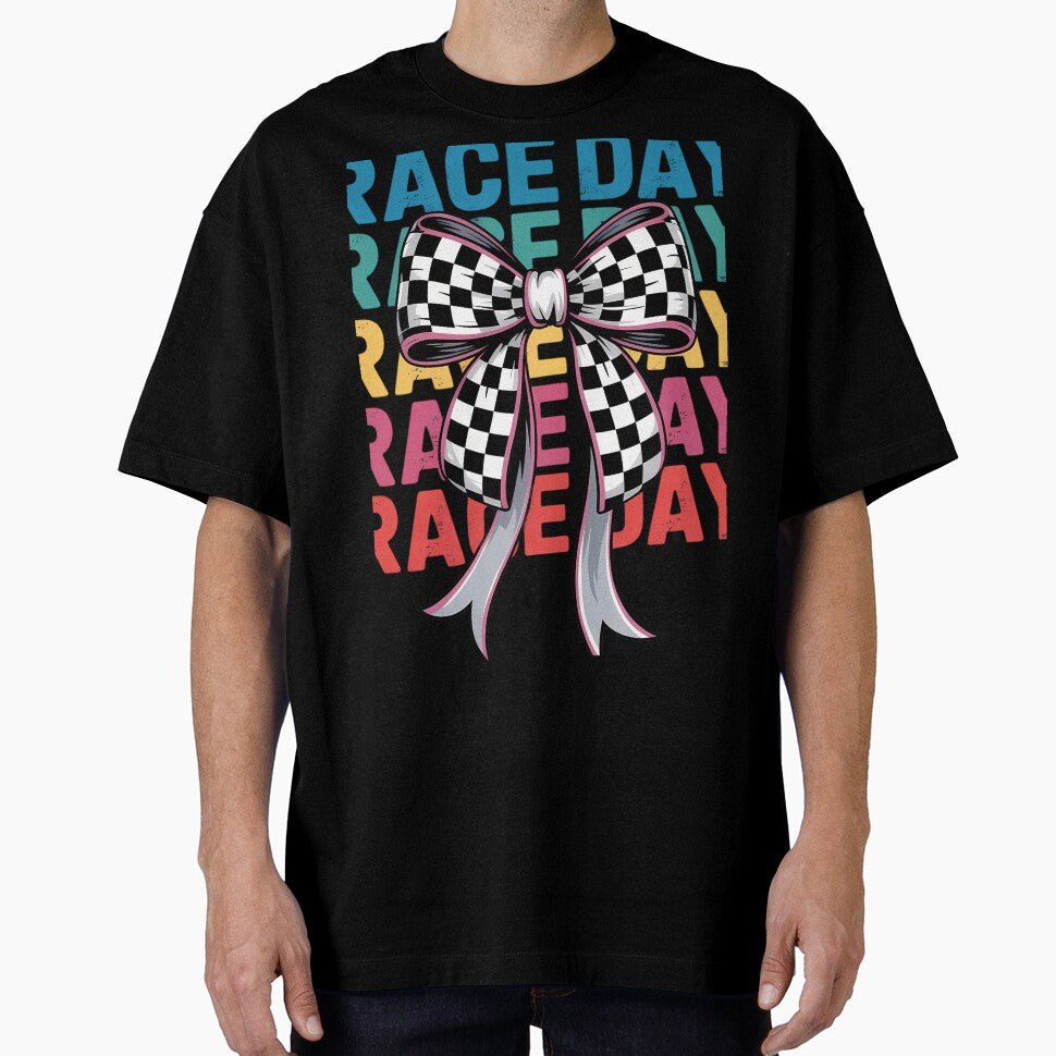 Race day coquette bow grunge distressed by FlankinMew