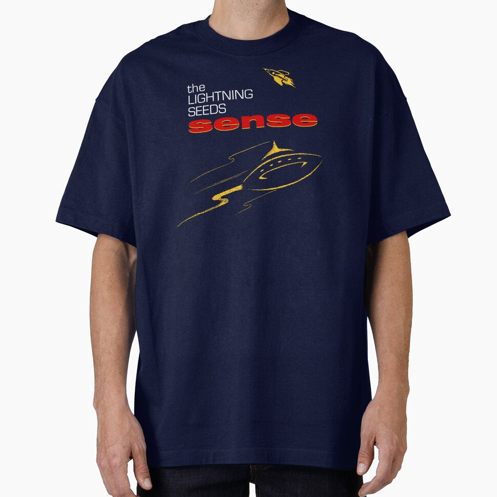 The Lightning Seeds, Pure, Sense, Life Of Riley, Jolification, vintage britpop remake by ElasticaShirts