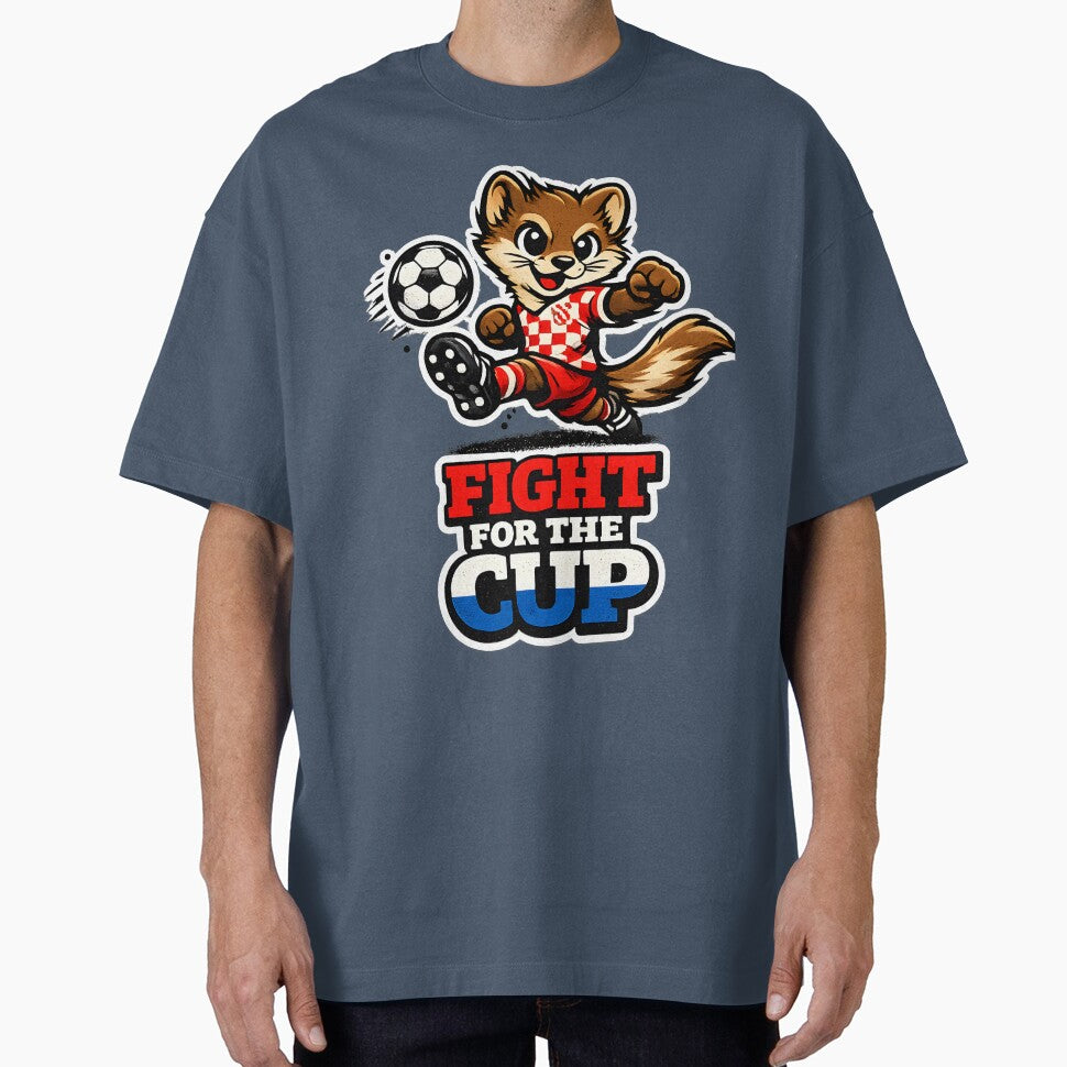 Cute Croatia Marten Football Mascot – Fight for the Cup Soccer Player Sticker, T-Shirt & Vector Design by  Artistry in Motion by MADsrecreation