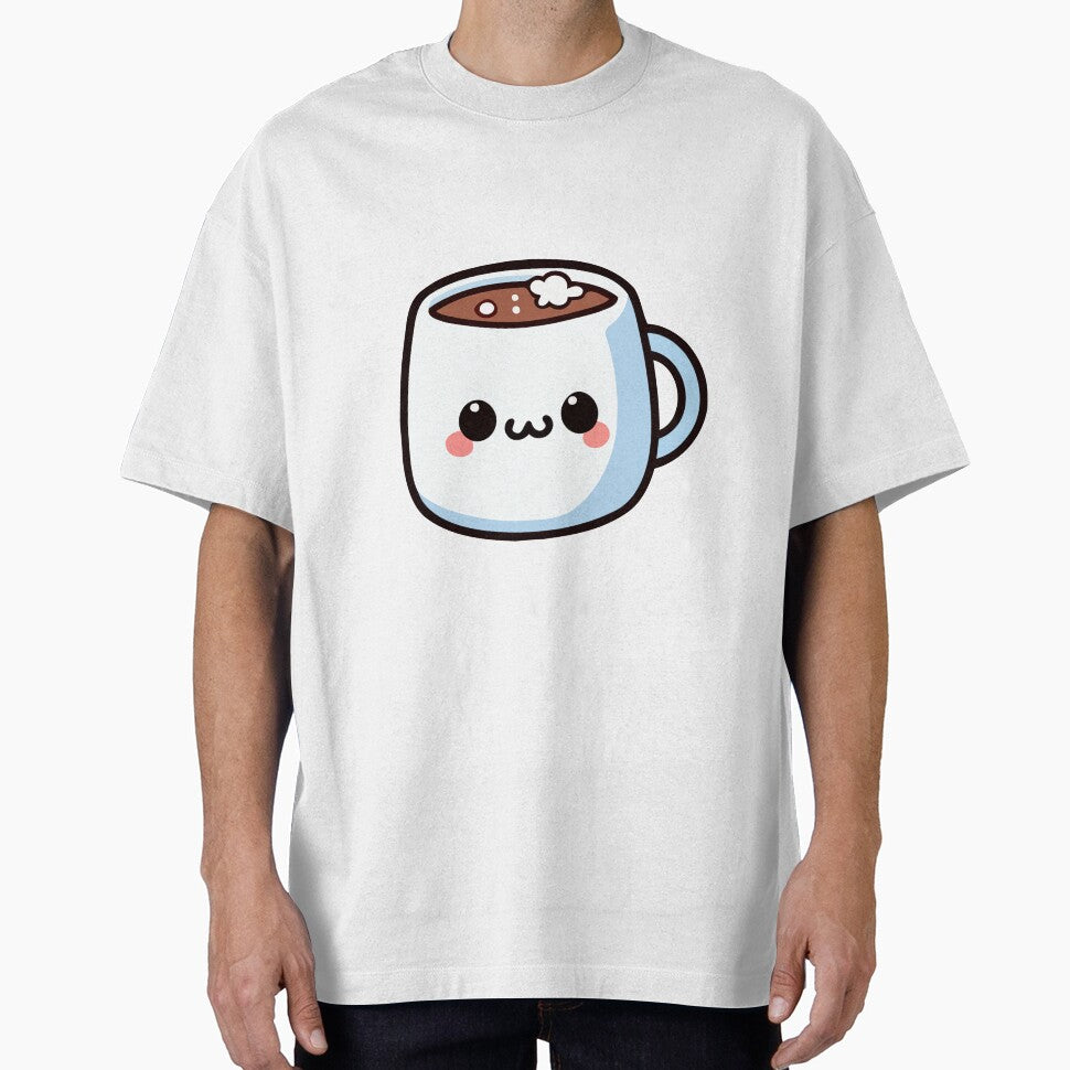 Cute Kawaii Hot Chocolate Mug - Adorable Winter Drink by Akioos
