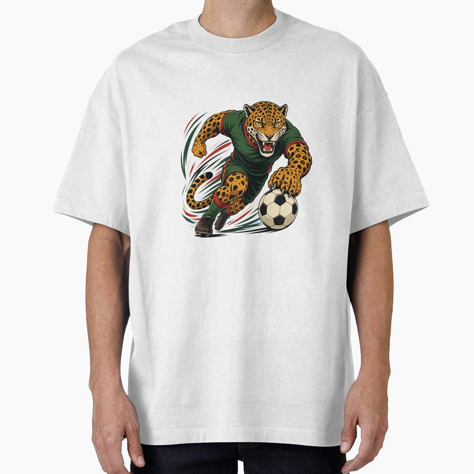 Mexico Jaguar Soccer T-Shirt | Wild Cat Football Design by wizooo411