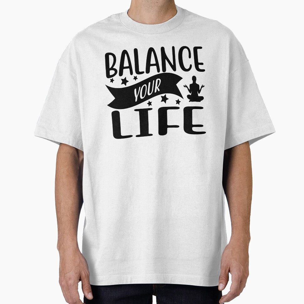 Yoga Quote Balance Your Life Motivational Saying by SoccaTamam