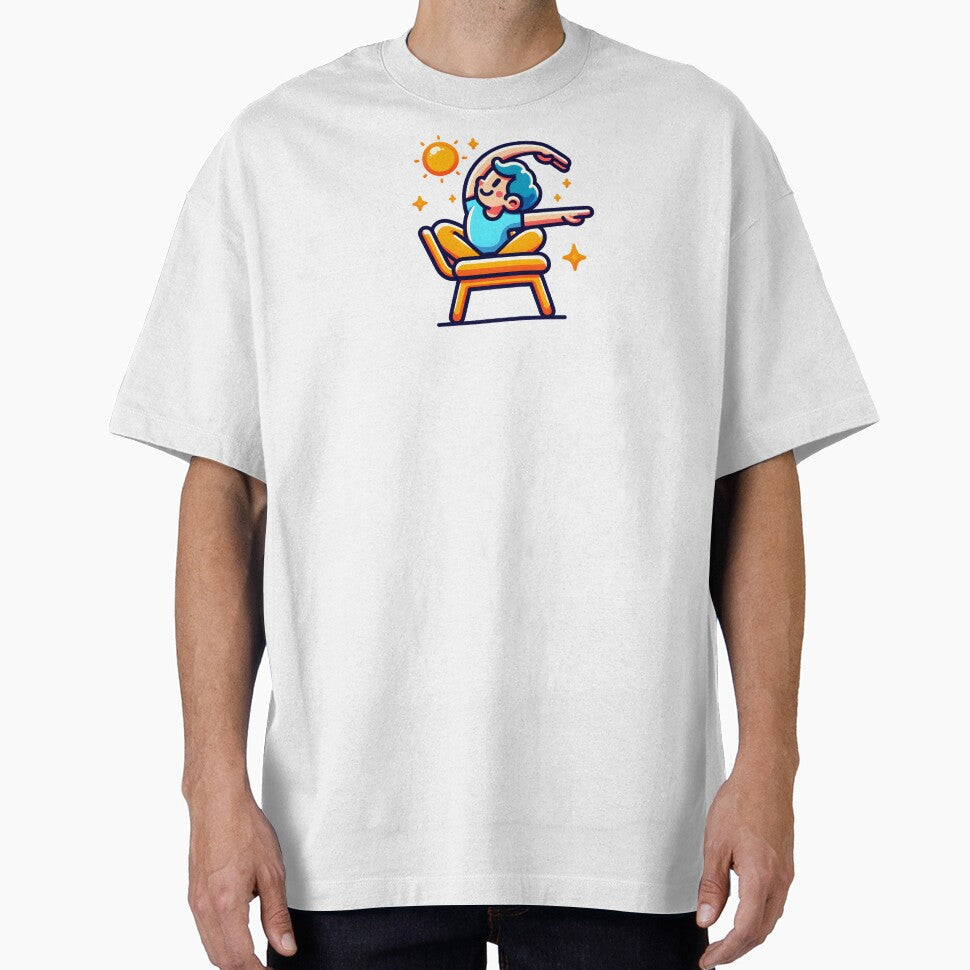 Joyful Chair Yoga Funny Gifts by BadhbhArt