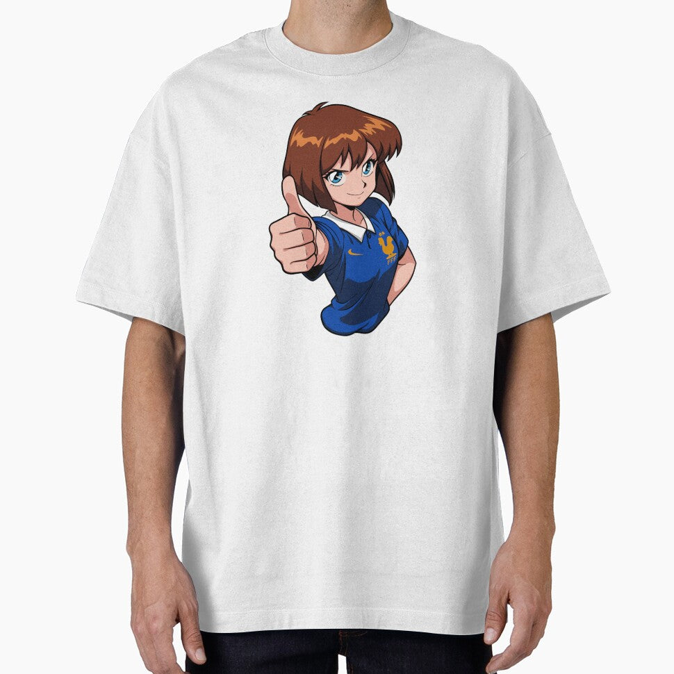 France Football Fan Anime Girl by MainColle