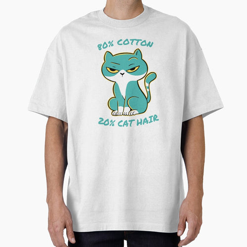 80% Cotton 20% Cat Hair Cat Design, Cat Lover Shirts, Pet Lover Shirt, Cat Owner Shirt, Cool Cat Shirts, Funny Cat Mom Design, Funny Cat Dad Design by lach3