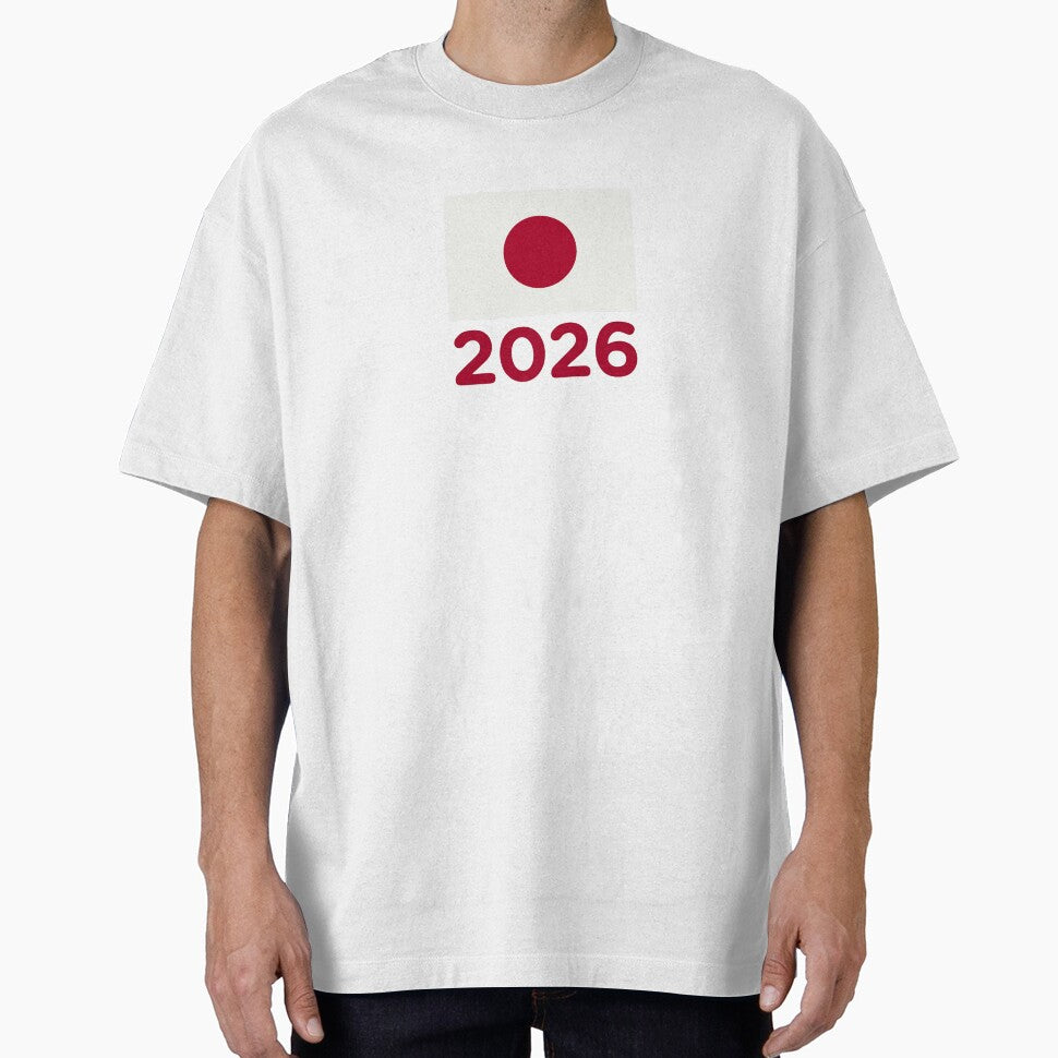 Japan Flag 2026 | Japan Football Supporter Design, Soccer Fan Shirt, Stickers, Mugs, Tapestry by 21 Tulips