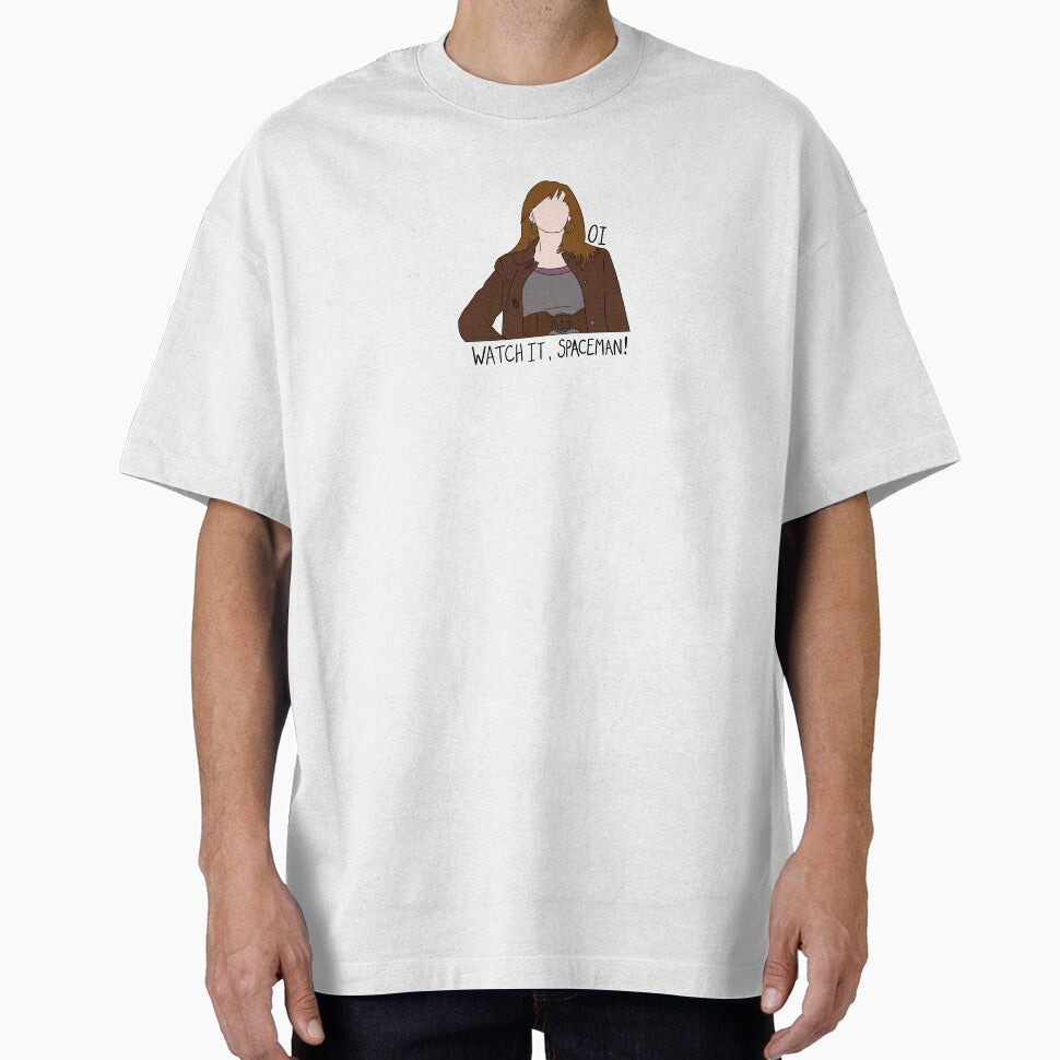 "Oi, Watch It Spaceman!" Donna Noble Quote Print Design by abldesign