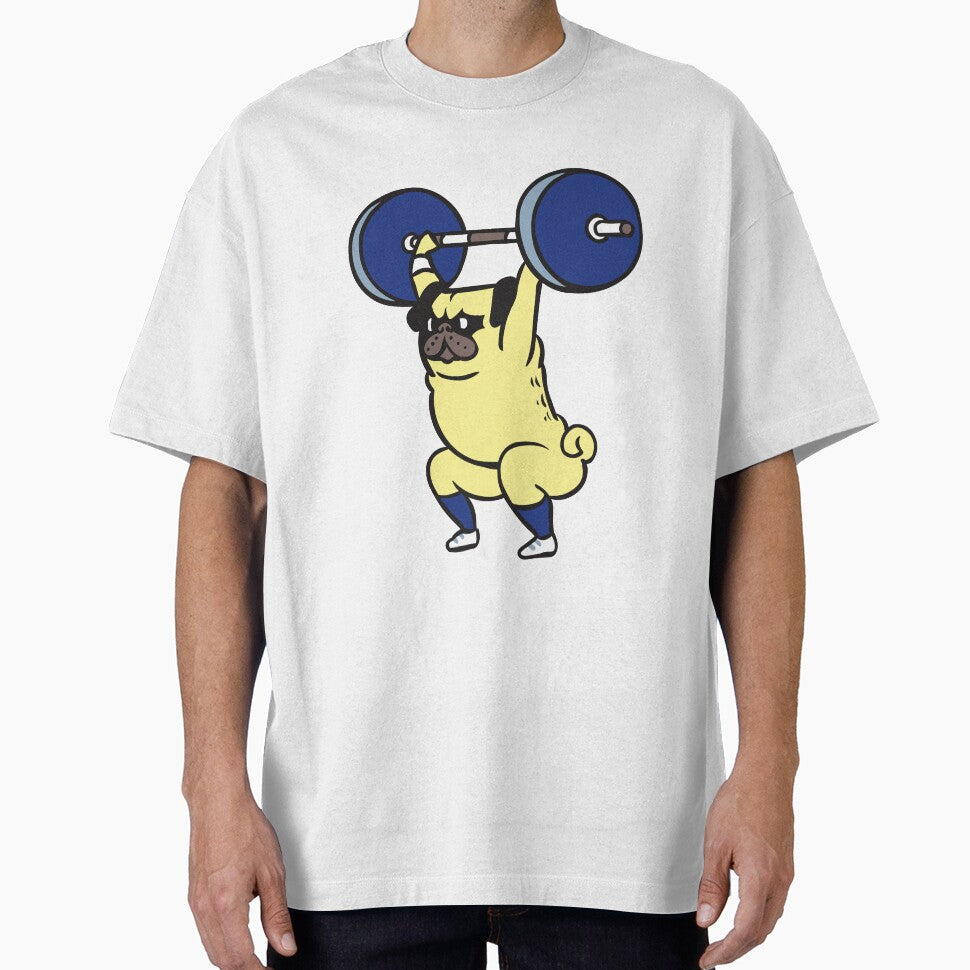 The snatch weightlifting Pug by Huebucket