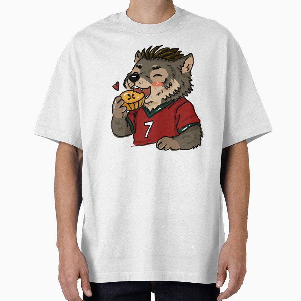 Cute Portugal Wolf Eating Pastel de Nata | Football Animal Sticker by chupichapa