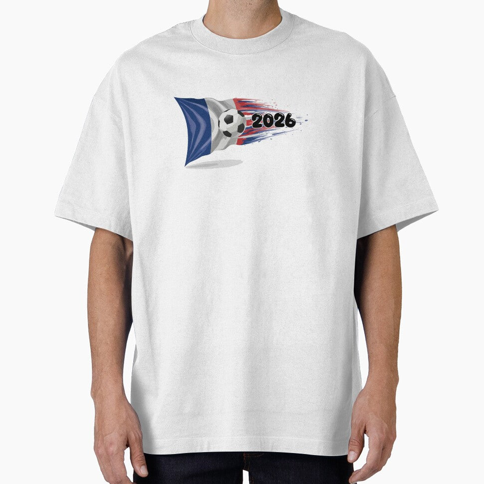 France Soccer 2026 Fan Tee: Bleu-Blanc-Rouge Flag Football Design | Perfect Gift for World Cup Fans! by nymphengut