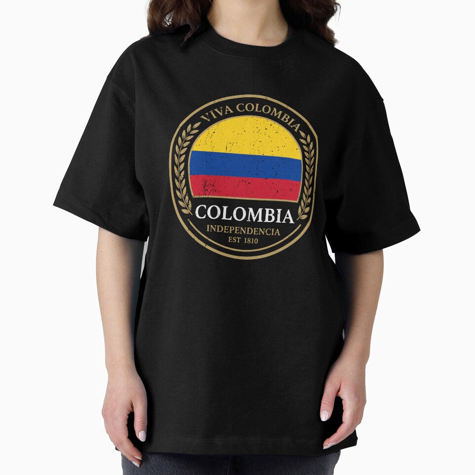 Viva Colombia Independencia 1810 Heritage Crest by crouchingpixel
