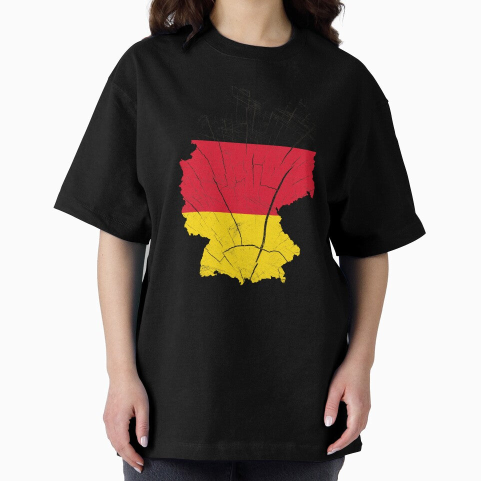 Germany Flag Map Wood Effect by Blok45