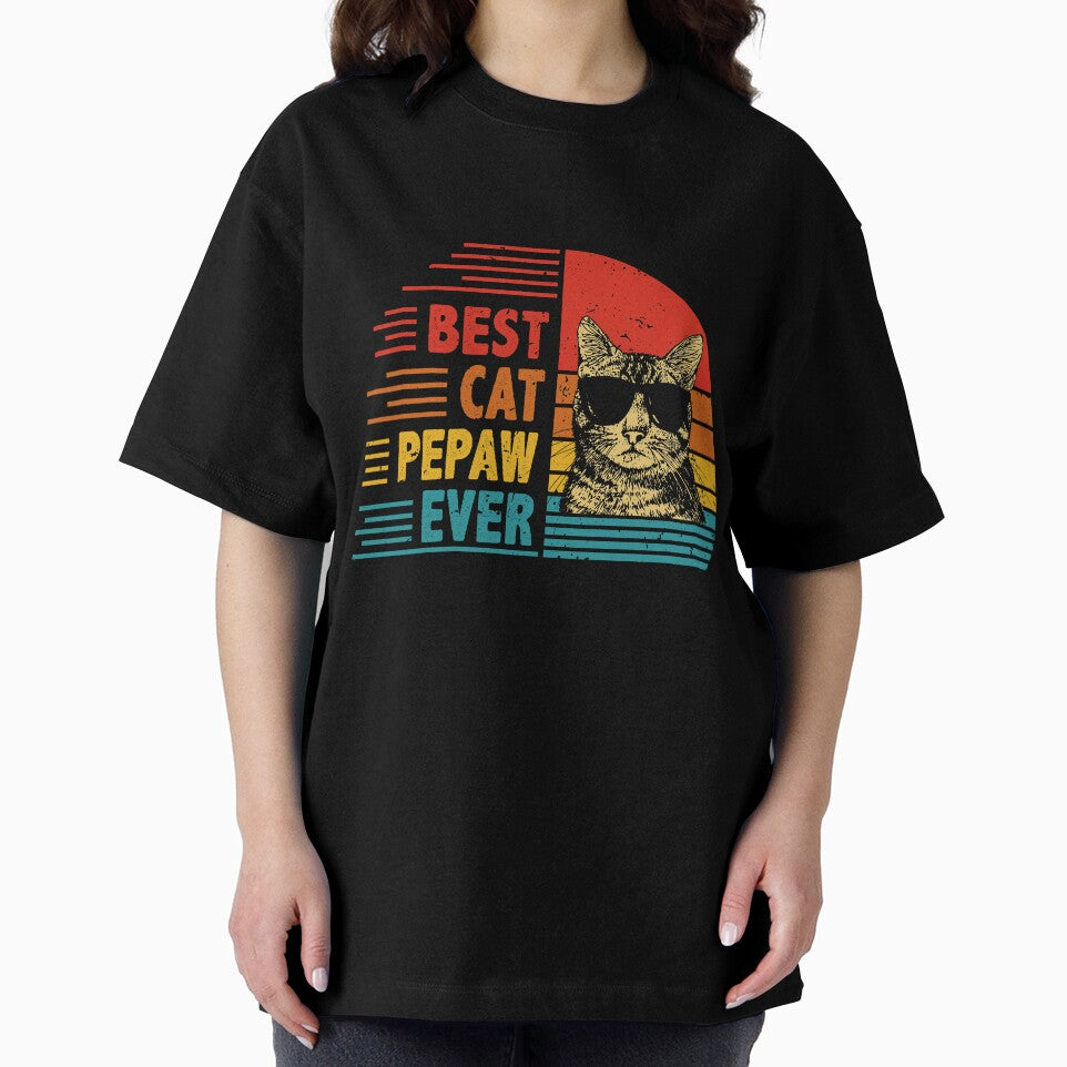 Vintage Retro Best Cat Pepaw Ever Funny Cat Lover Father's Day Gift by EdwinaEmmanoiCo