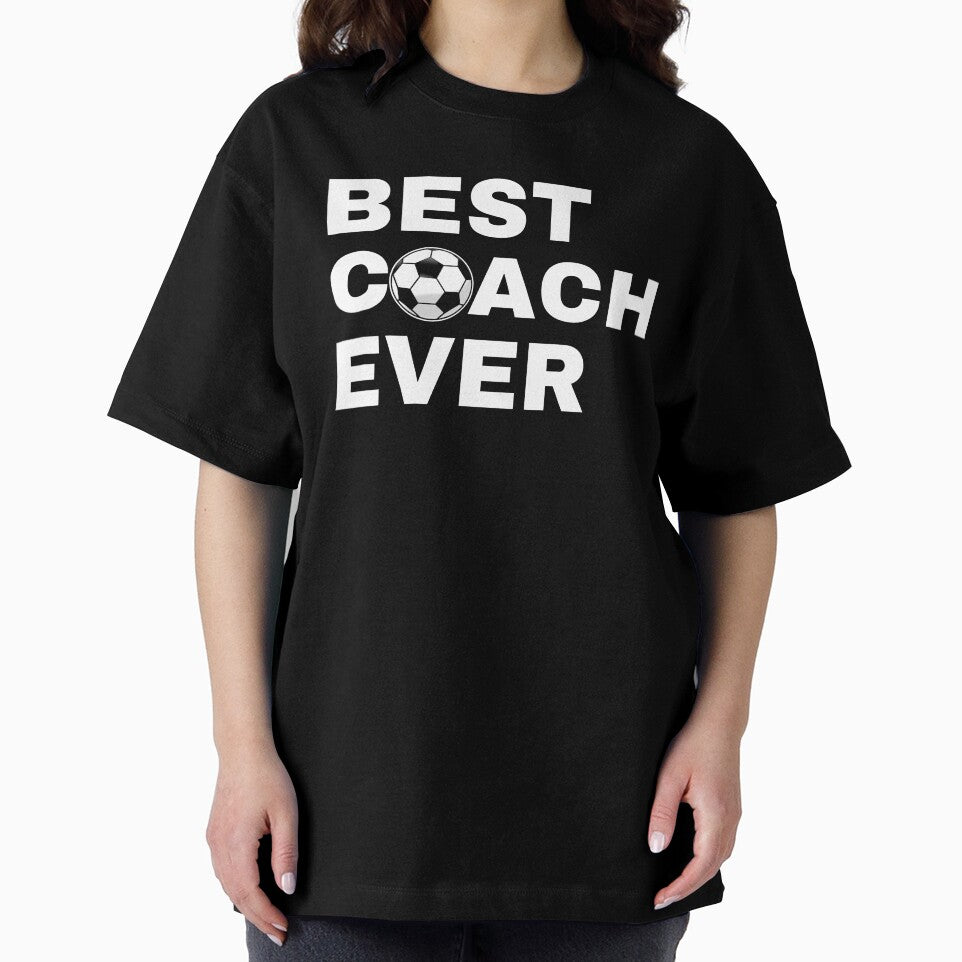 Best Coach Ever Soccer (Football) - White by GymWearDepot