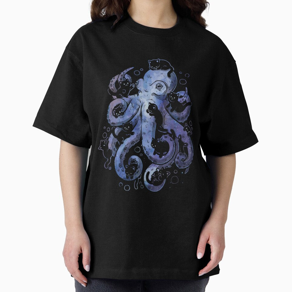 Octopurr Cute Watercolor Octopus Cat by EduEly