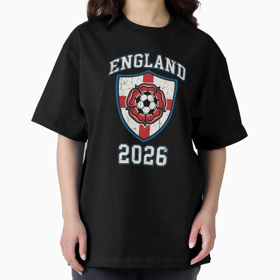 England Football 2026 Vintage Soccer Crest | Retro English Soccer by Imaginationbeyond