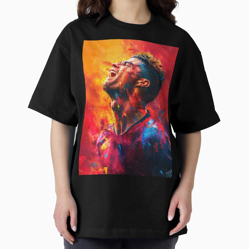 Cristiano Ronaldo Celebration Colorpainting by Tokyo Retro