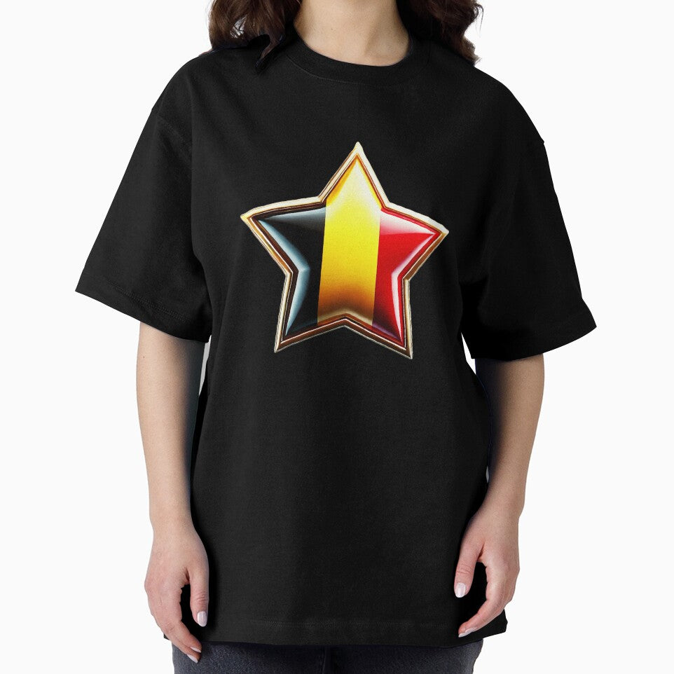 ⭐ Belgium Pride - Bold & Shiny Star Flag Design ⭐ by Highlandkings