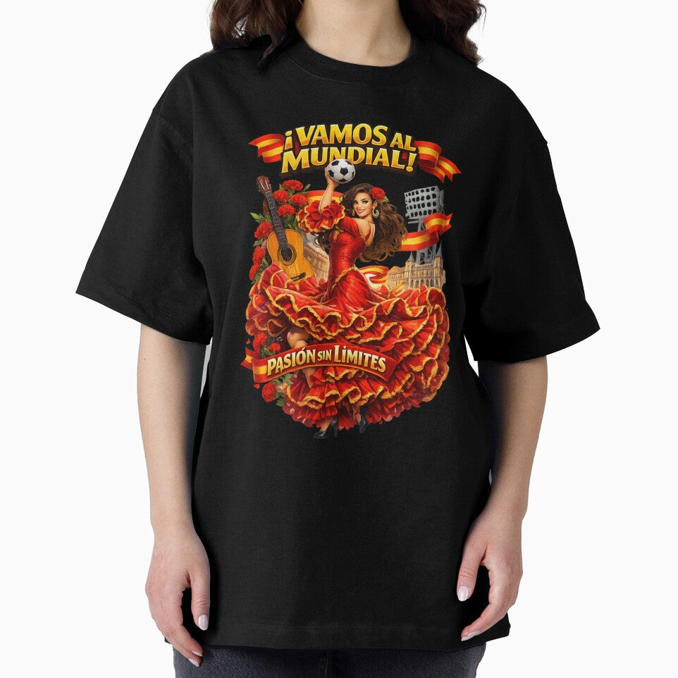 Spanish Flamenco Football Fan Shirt – Unique World Cup 2026 Supporter Design by Retro Arabica