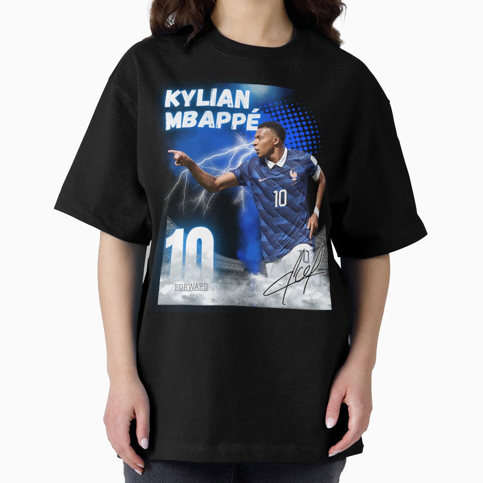 Kylian Mbappe France Football Art by WildPetal