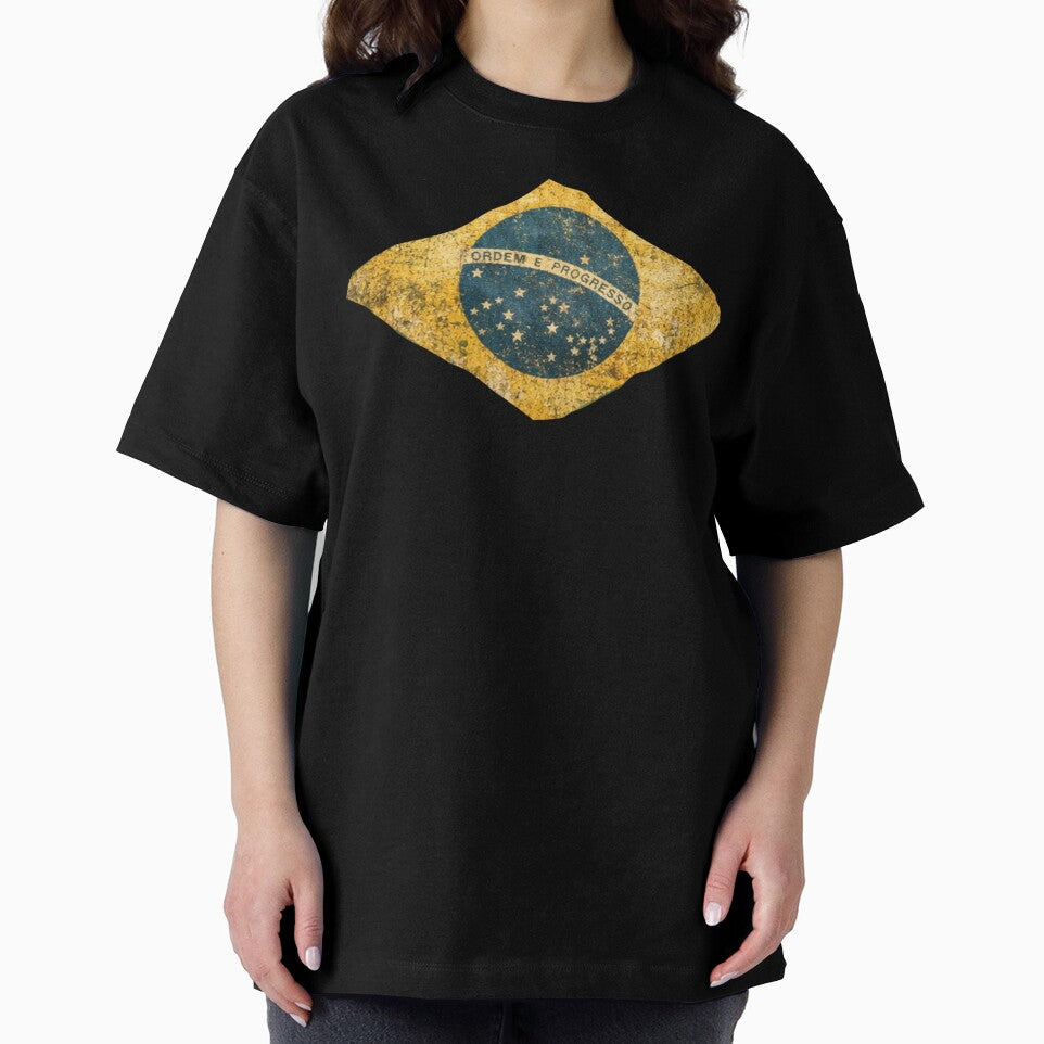 Vintage Brazil Flag Soccer Fan Design by Junior-Design