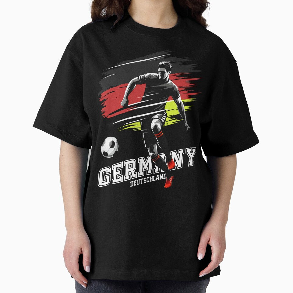 Football German Flag Flag Germany Player Silhouette by Infinitee8hirts
