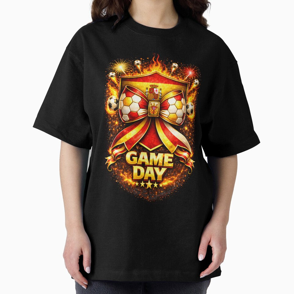 Spain Soccer Bow Game Day Art – Soccer Pride Celebration by MuniraWearify