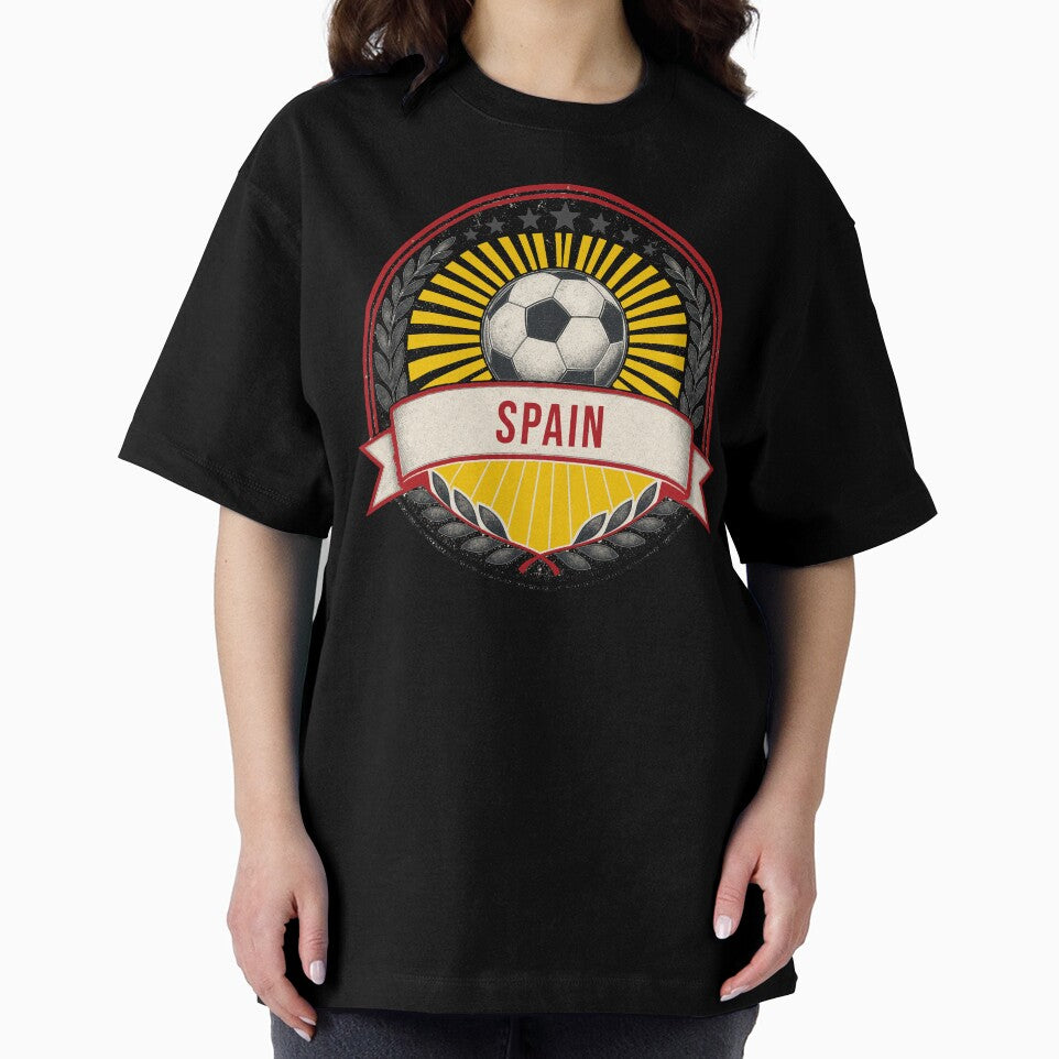 Spain Vintage Soccer Crest — Retro Spanish Football Badge Fan Emblem by icemanphotos