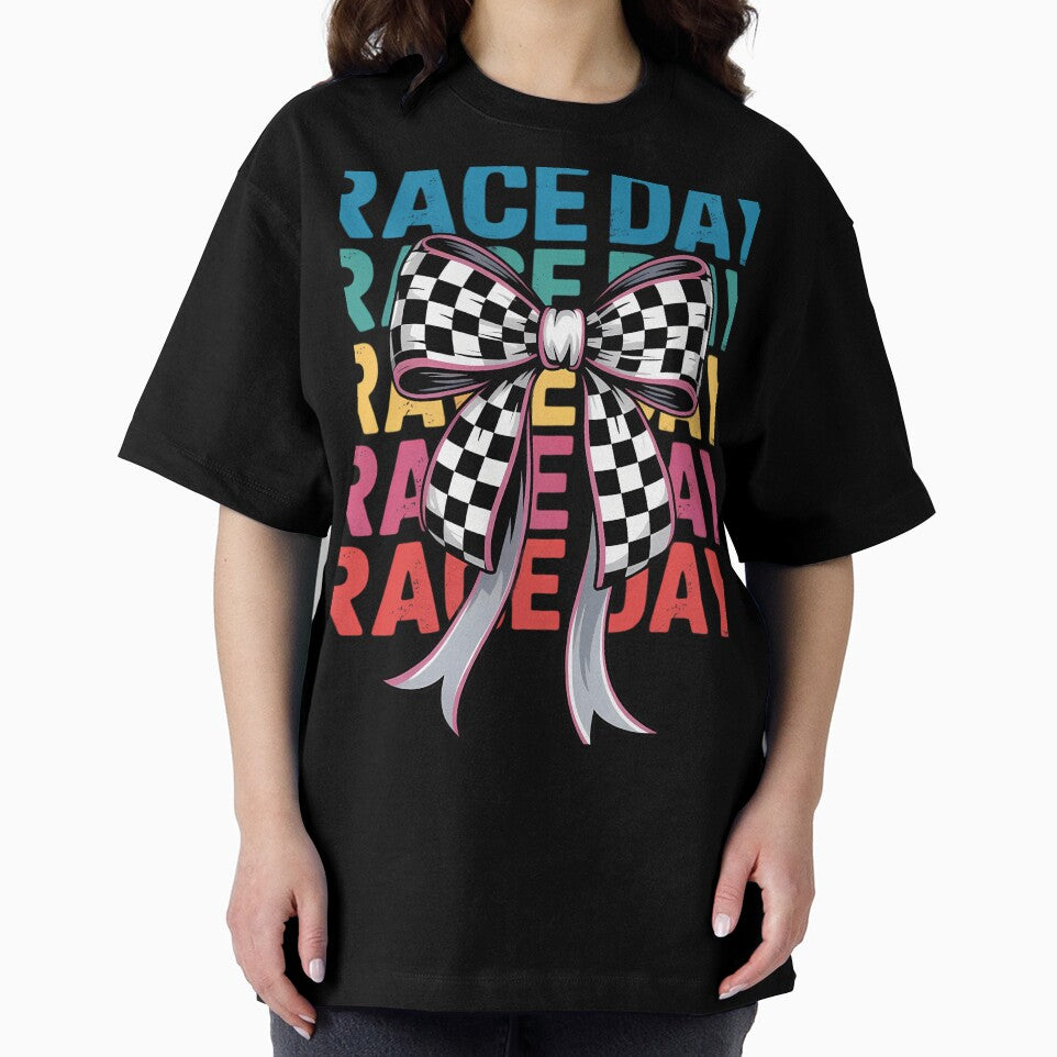 Race day coquette bow grunge distressed by FlankinMew
