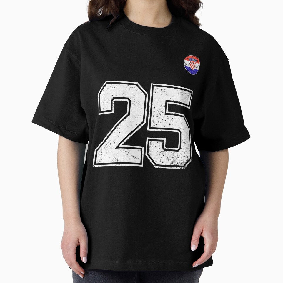 Croatia Soccer Number 25 Vintage Sports Fan by KristenosNehk