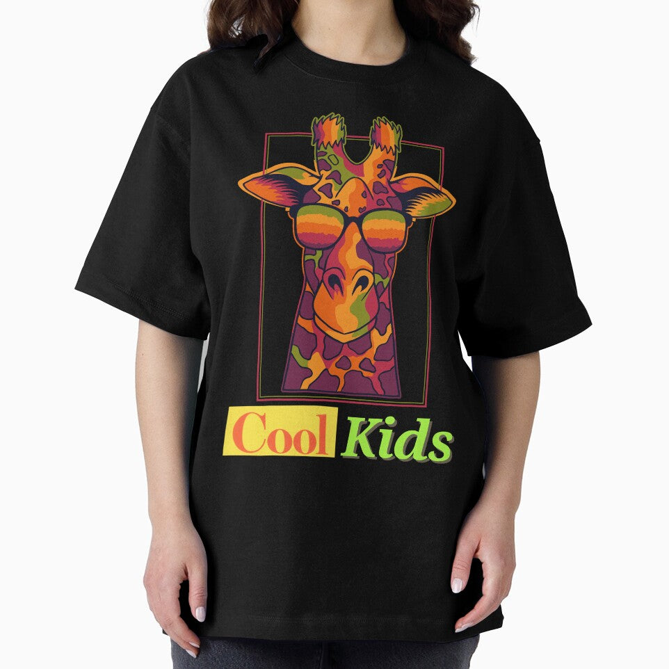 Cool Kids and Giraffe - Coolest animal apparel by TheArtistOf2022