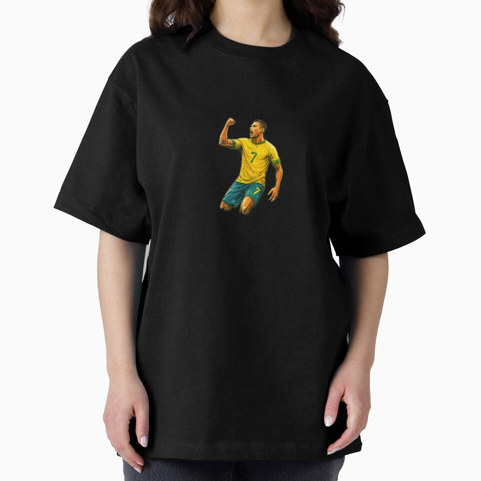 Energetic Soccer Celebration – Number 7 Sketch Art by edimoraes