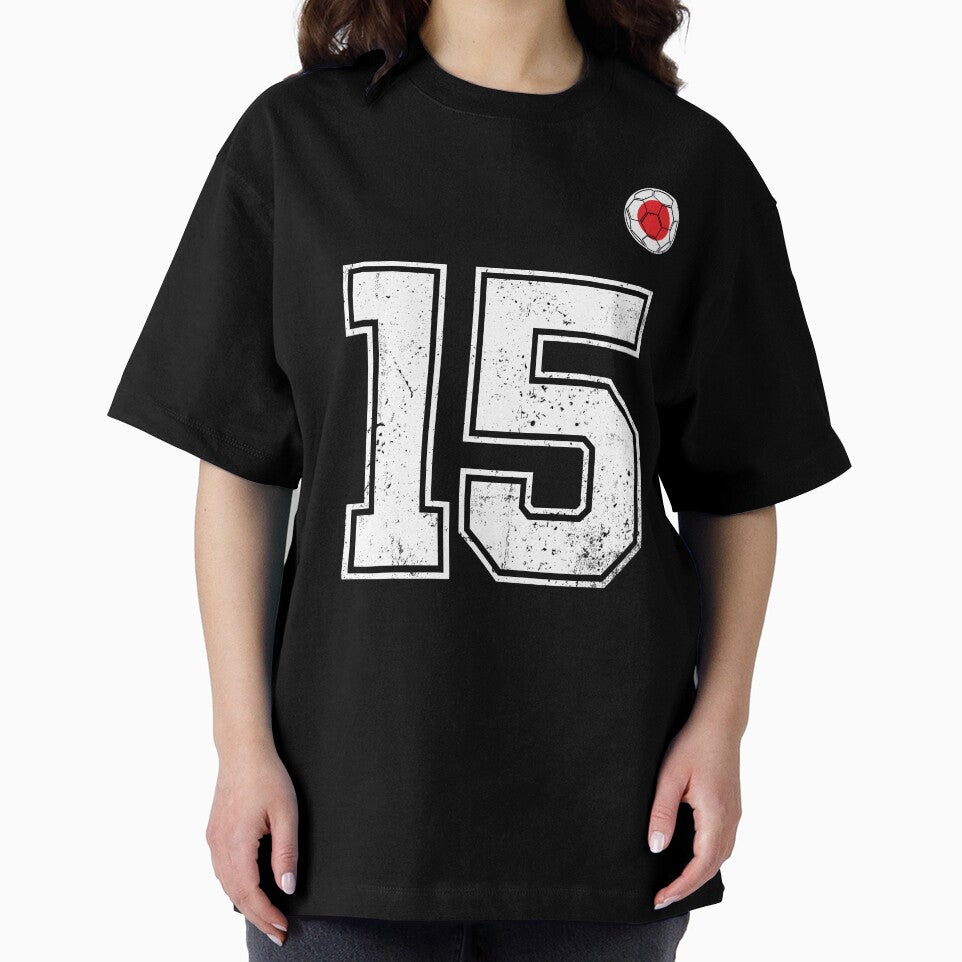 Japan Soccer Number 15 Vintage Sports Fan by LiviuGligoros