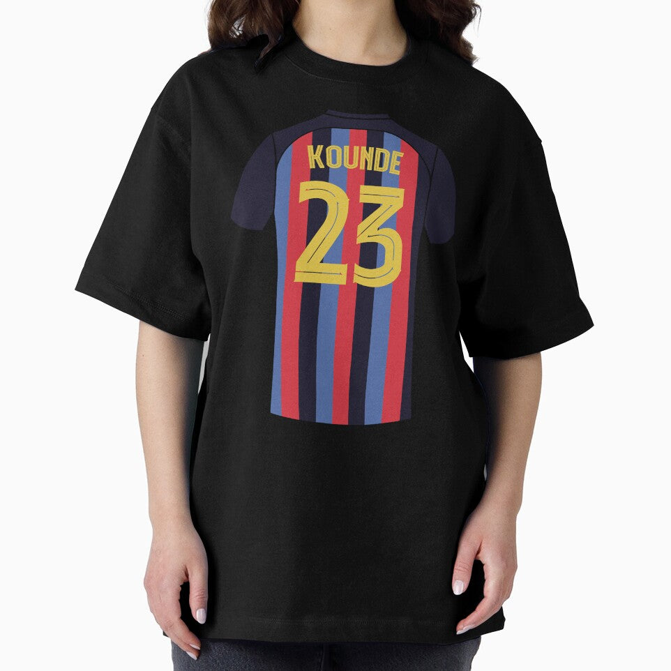 Jules Kounde Barcelona football jersey number 23 by Justtrendytees
