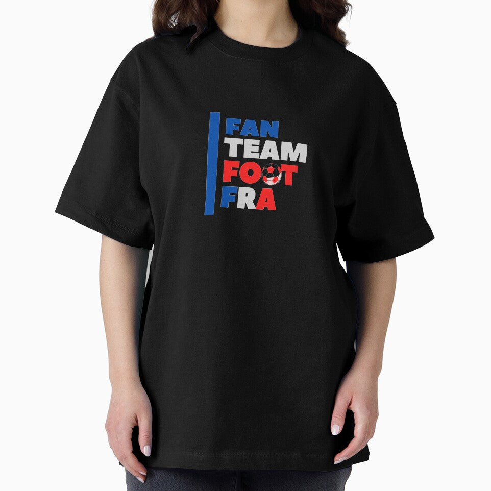 Football T-shirt, Fan Team Foot FRA football supporter blue white red by jimagine