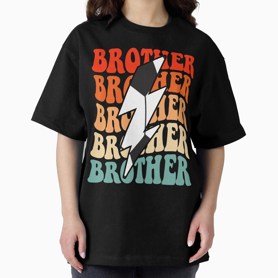 Soccer Brother Retro Groovy Lightning Bolt Father’s Day by Christina-grich