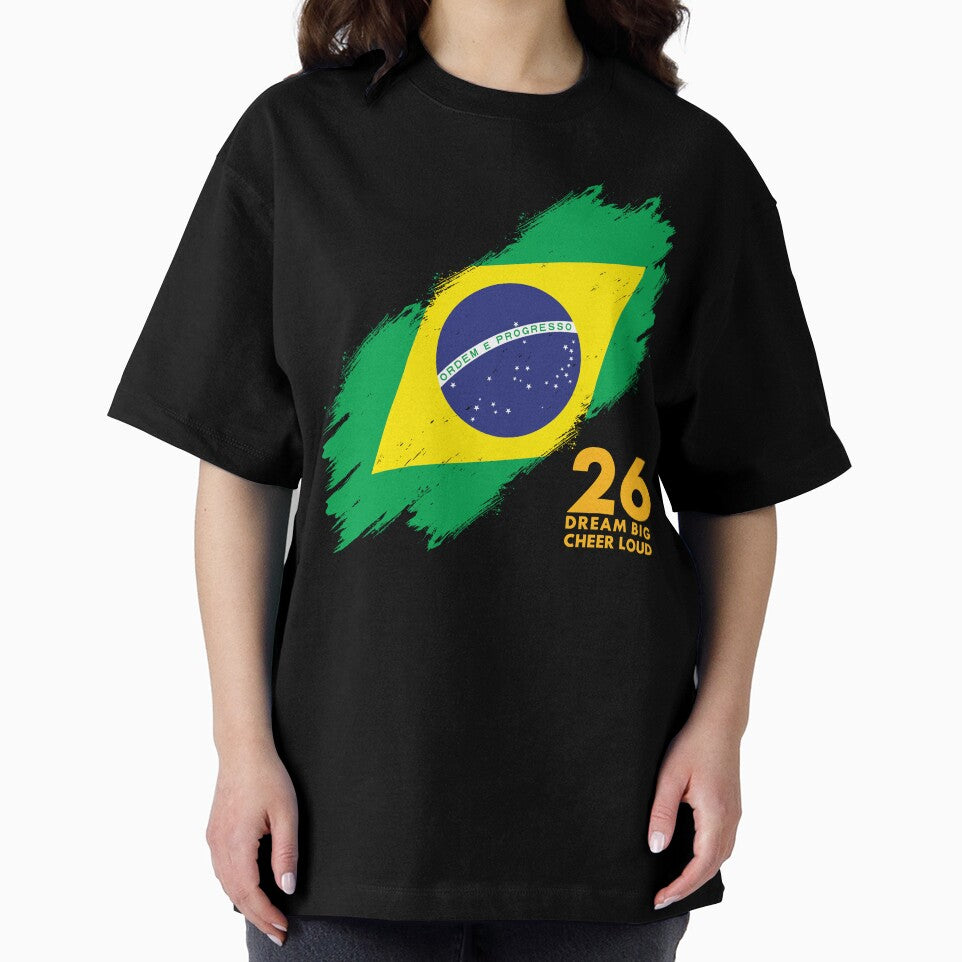 Brazil Football 2026 Dream Big Cheer Loud by BananaPrint
