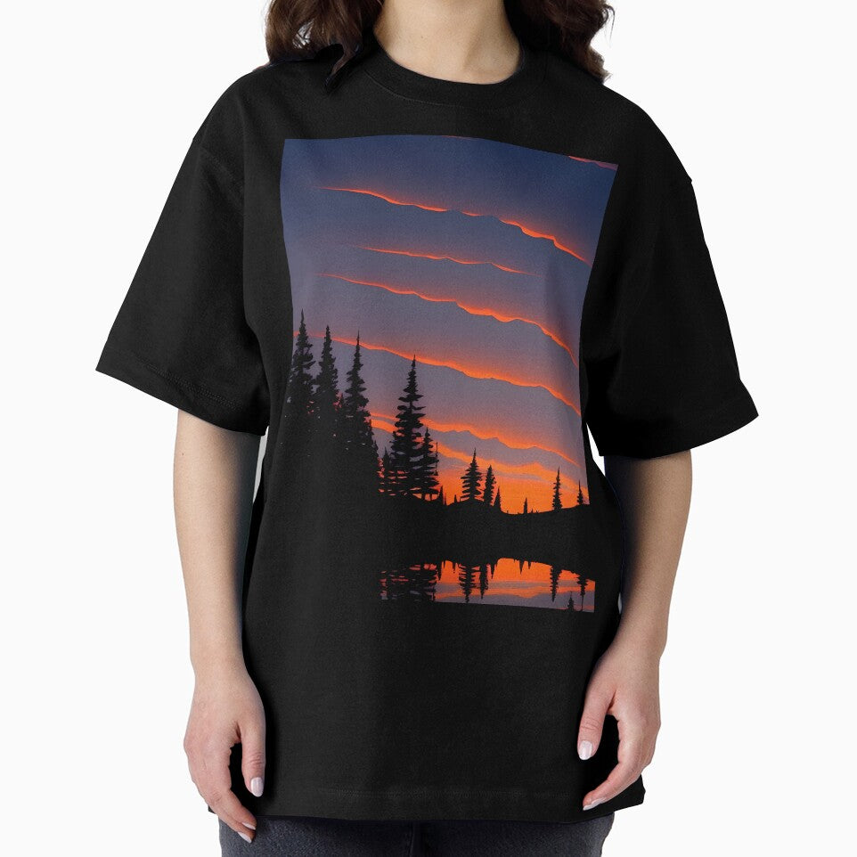 Enhance Your Home with Our Beautiful Collection of Minimalist Landscape Sunrise View Prints by supeart