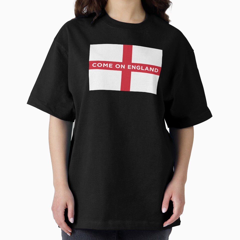 Come On England Flag (On Black) by STUDIO-72