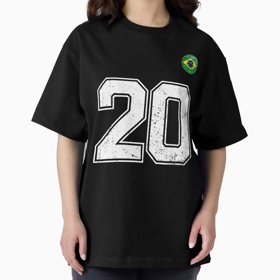 Number 20 Brazil Futbol Football Brazilian soccer Flag Jersey by RoyesButler