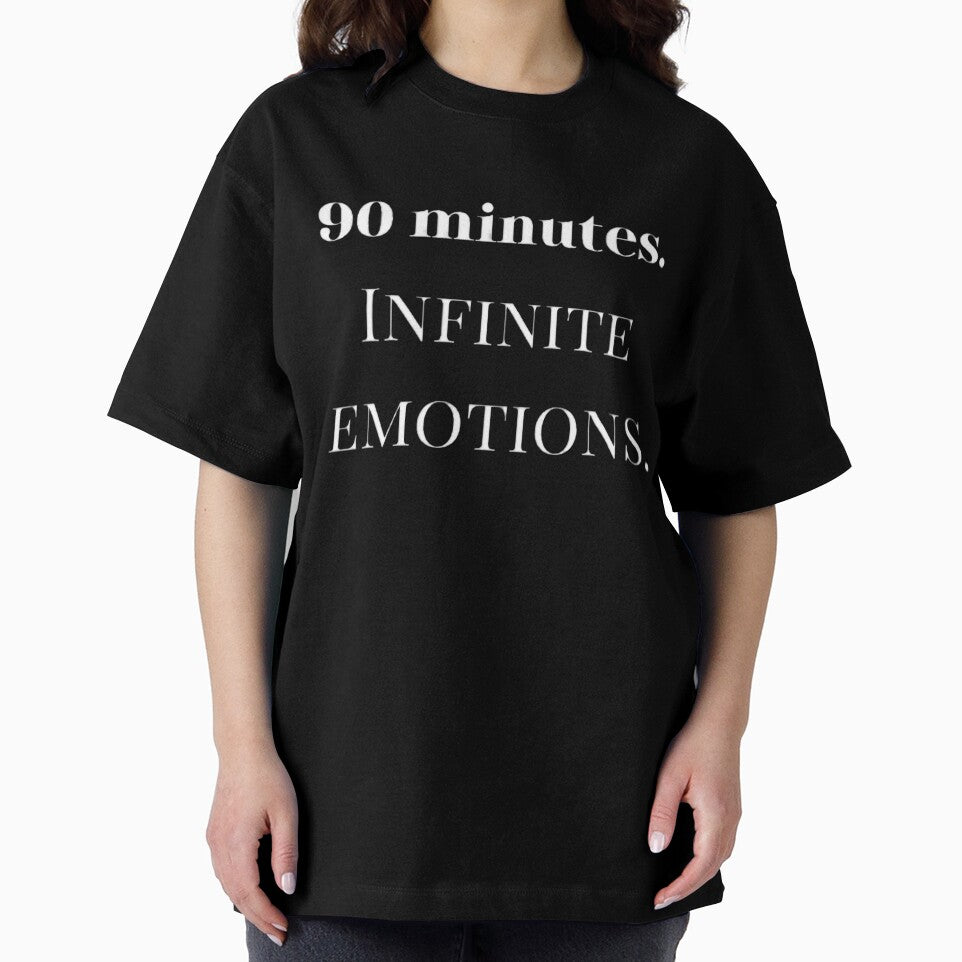 Football Quote Shirt – 90 Minutes Infinite Emotions for soccer lovers by The12thManArena