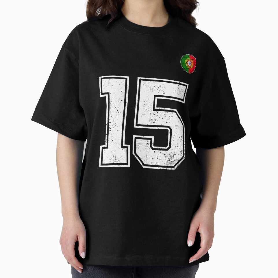 Portugal Soccer Number 15 Vintage Sports Fan by OliviaHayesArt