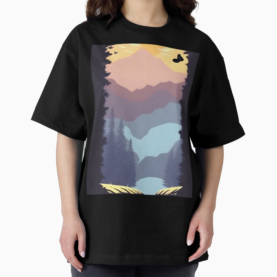 Find the Perfect Minimalist Landscape Mountain Trees Print for Your Personal Style by supeart