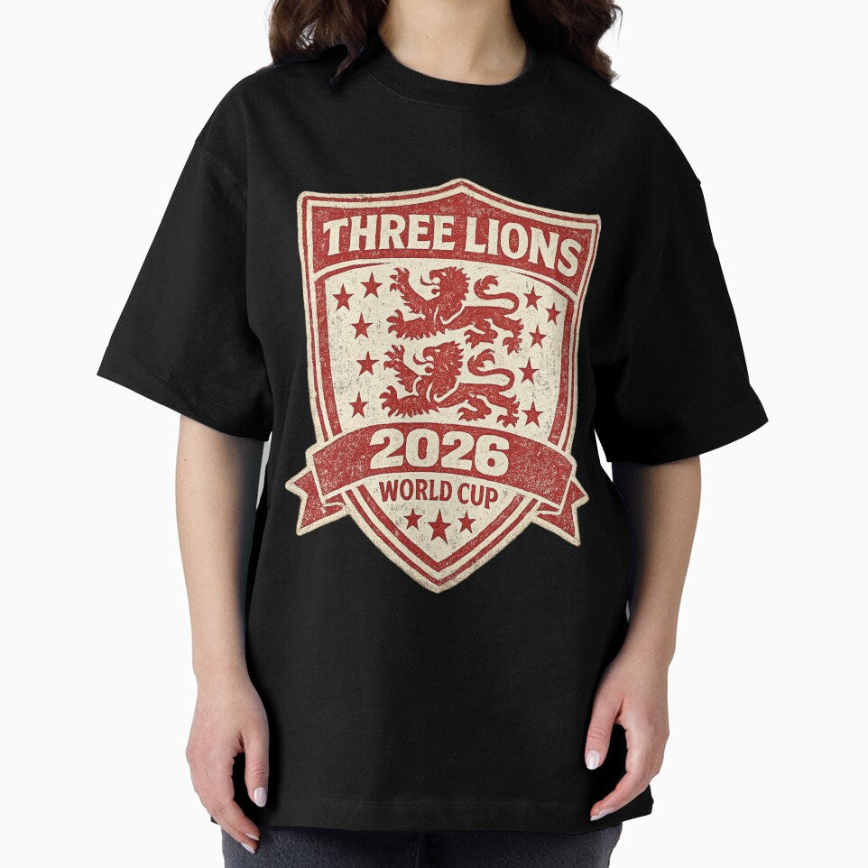 Three Lions England World Cup 2026 | Vintage Shield Football by ArthUpscale