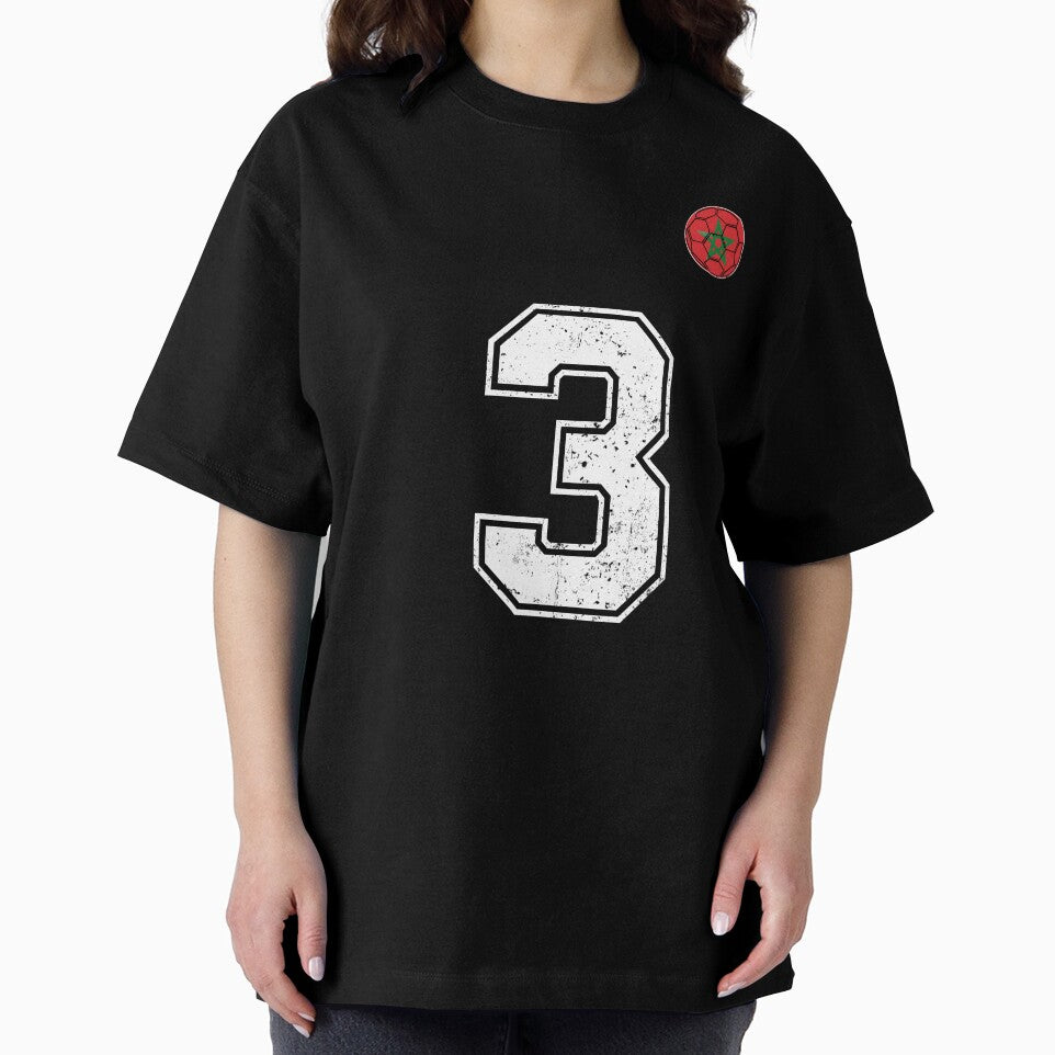 Morocco Soccer Number 3 Vintage Sports Fan by OliviaHayesArt