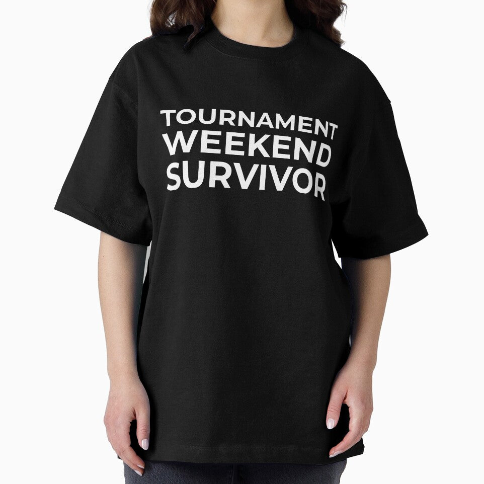 Tournament Weekend Survivor – Soccer Mom Dad Humor Shirt by BetweenWhistles