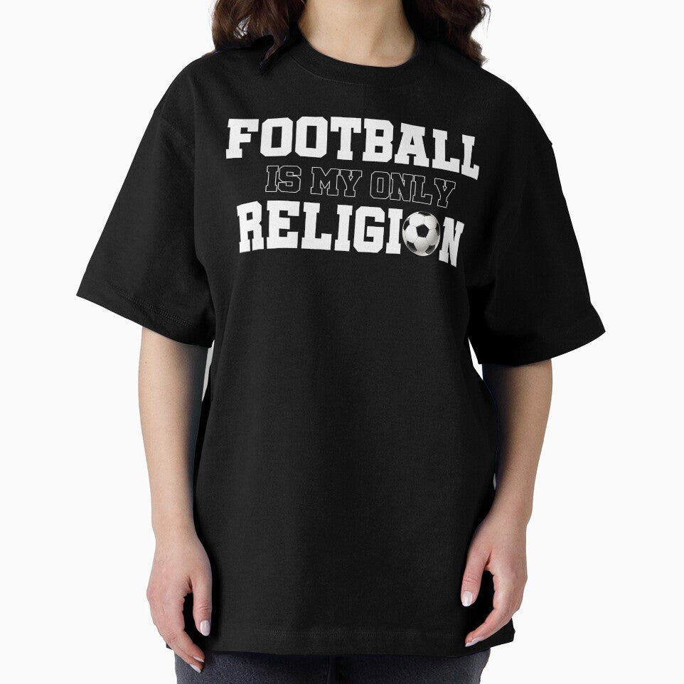 Football is my only religion soccer football best design by LessStressNerd