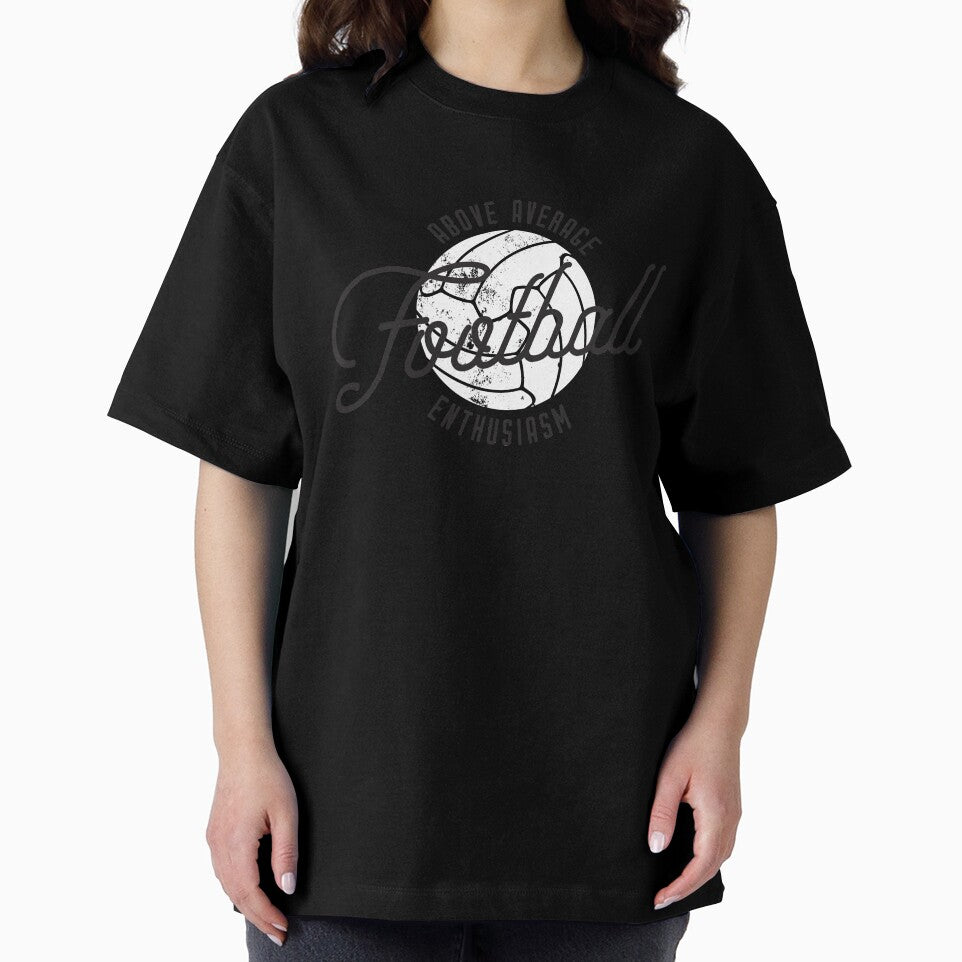 Above Average Football Enthusiasm (Black) by TS-One