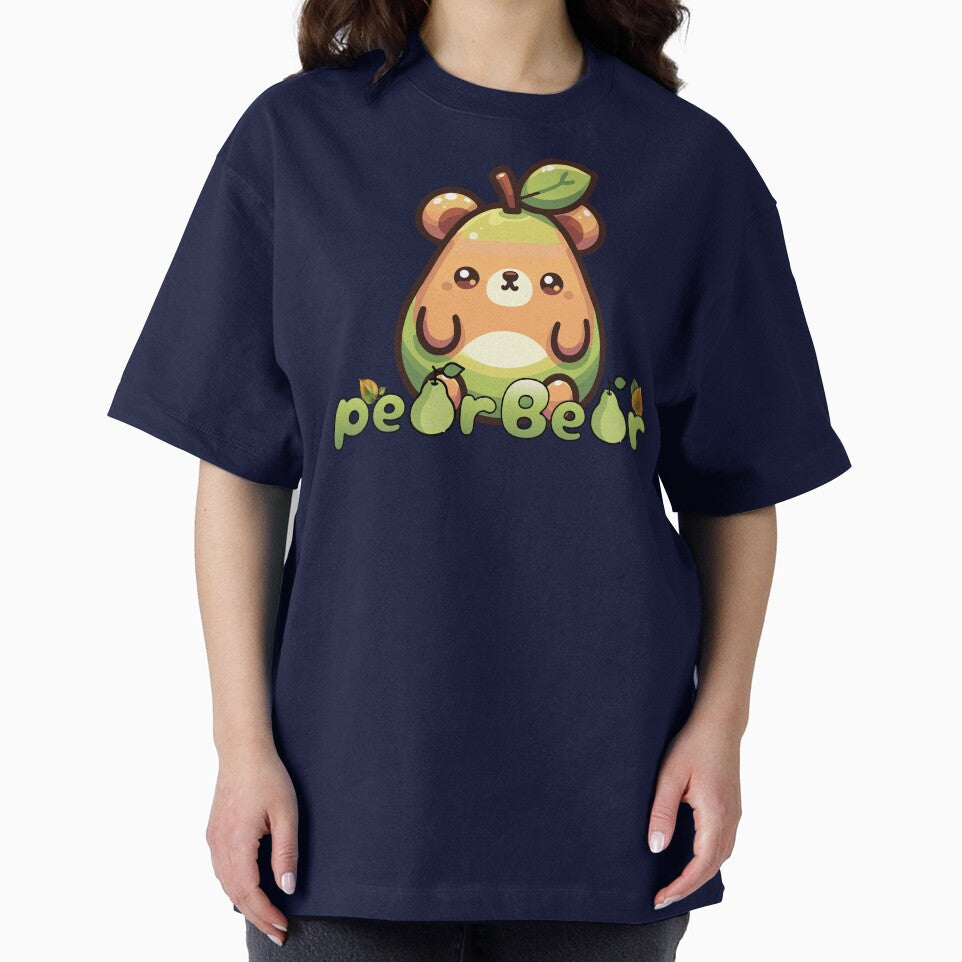 Adorable Pear Bear Punny Design by Sir Meow Meow