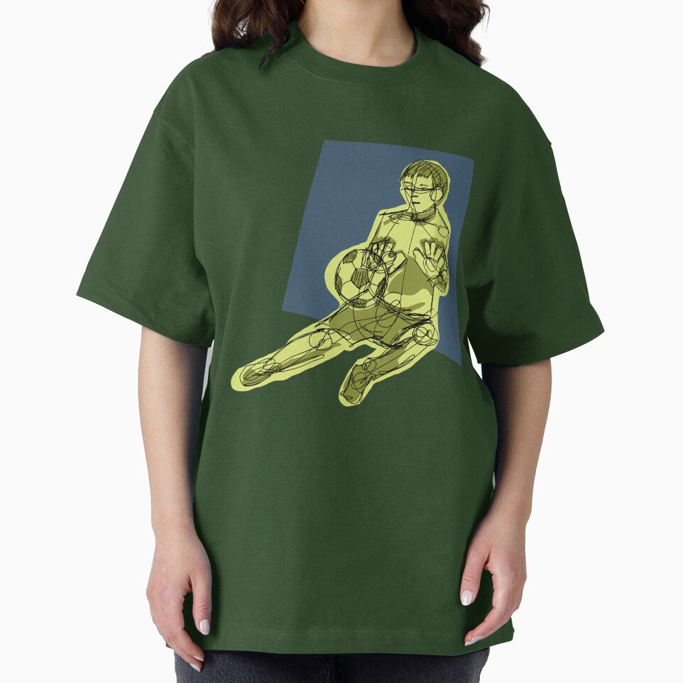 Block Goalkeeper with green background by missmann